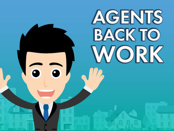 Back to work advice for estate agents