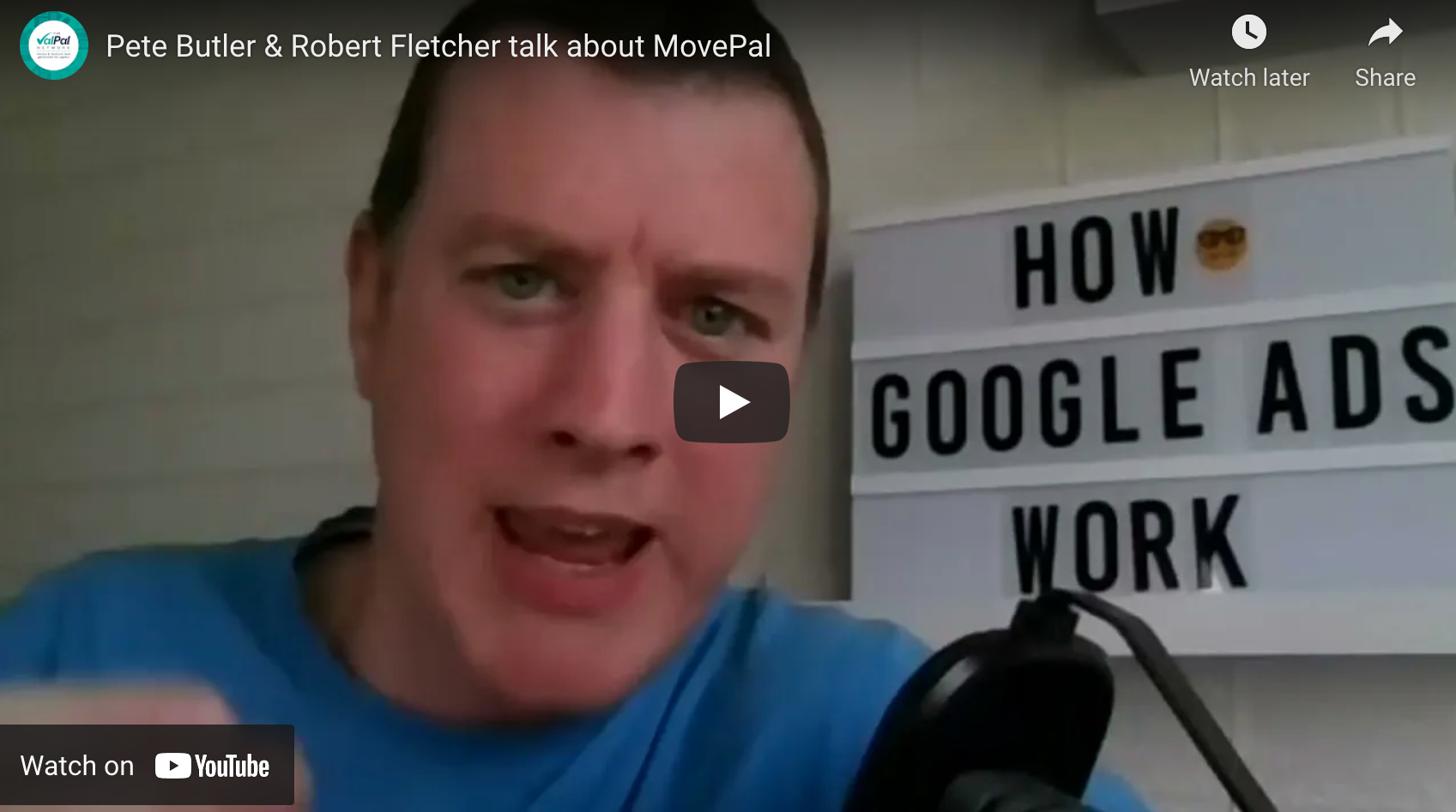 Pete Butler & Robert Fletcher talk about MovePal
