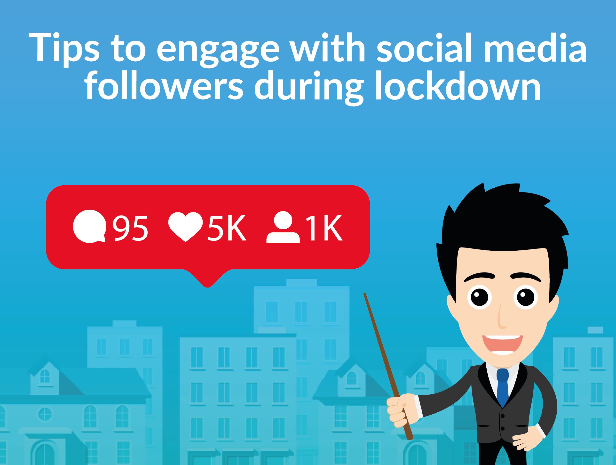 How can agents engage with social media followers during lockdown?